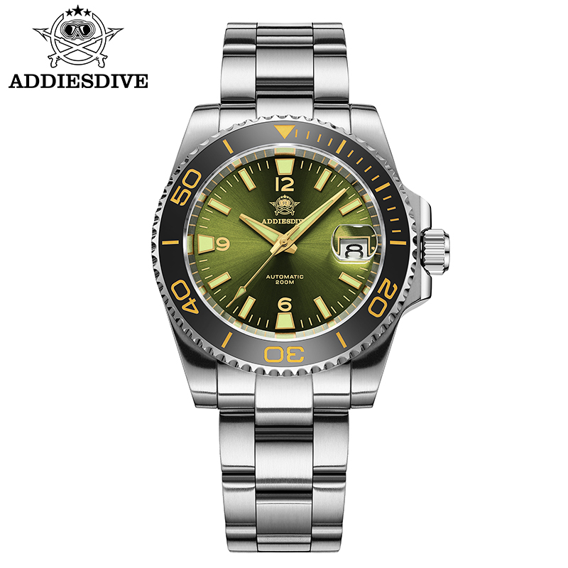 Men Accessories Jewellery - ADDIESDIVE Nowy Zegarek Nurkowy Męski Prezent