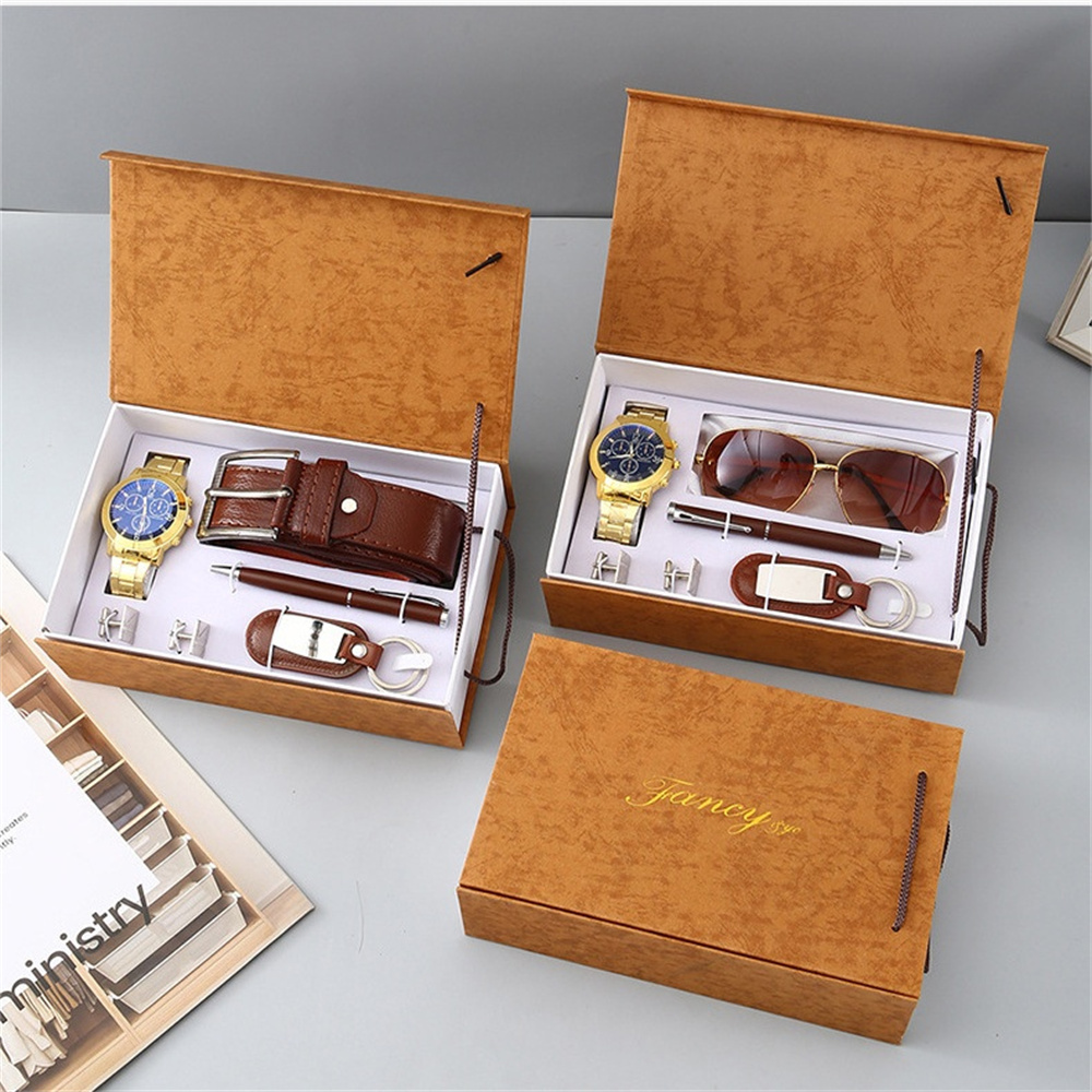 Cufflink Box Set - Nowy męski zestaw prezentowy z pudełkiem