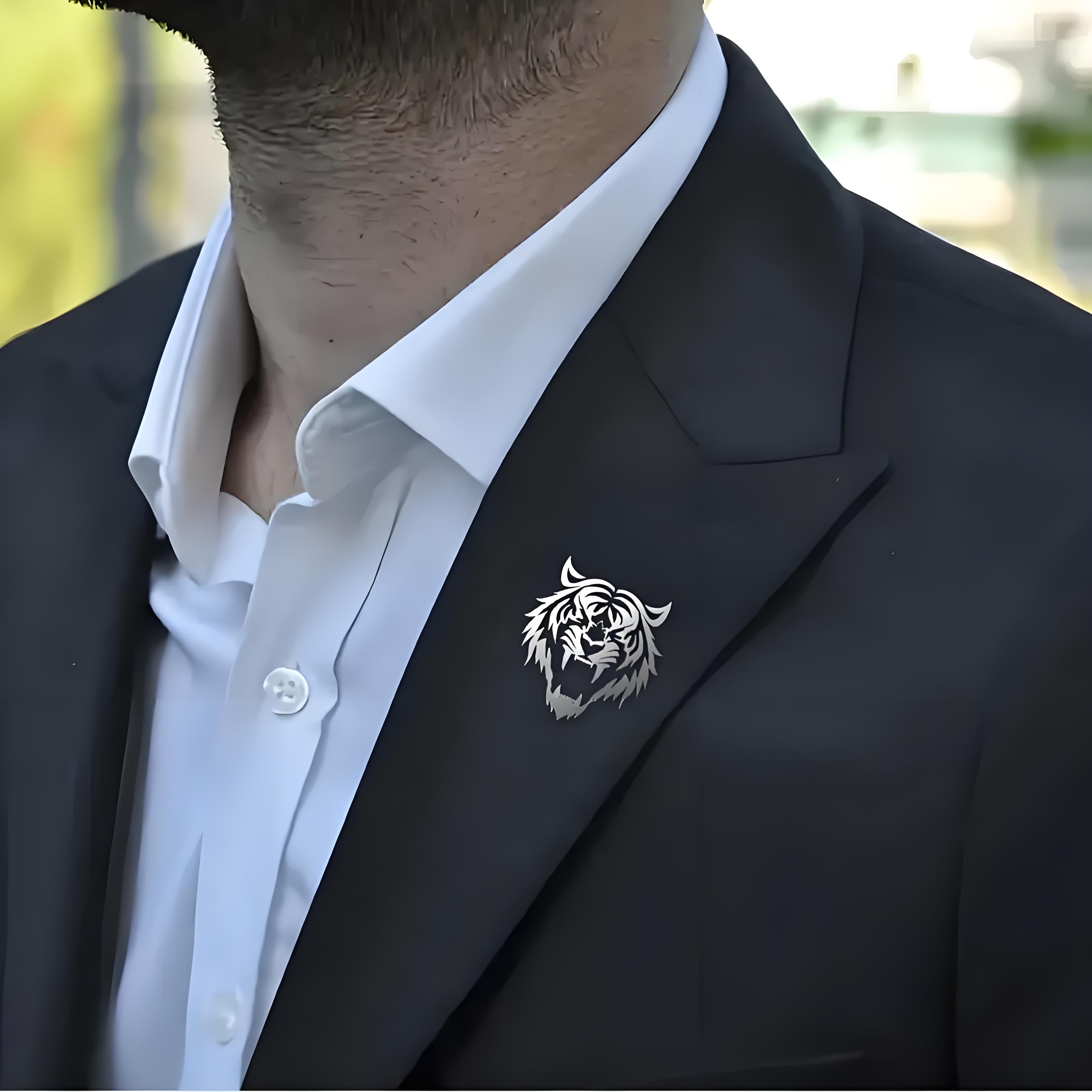 Men Accessories Kit - Męska przypinka do klapy ze stali