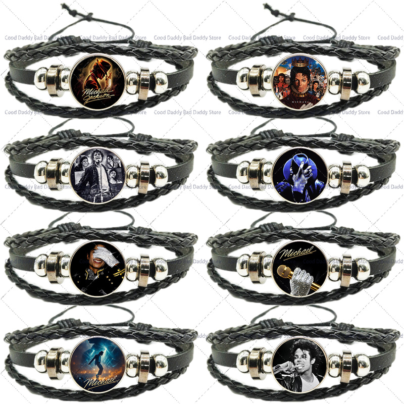 Men Accessories Jewellery - Bransoletka Pleciona Michael Jackson Sznurkowa dla
