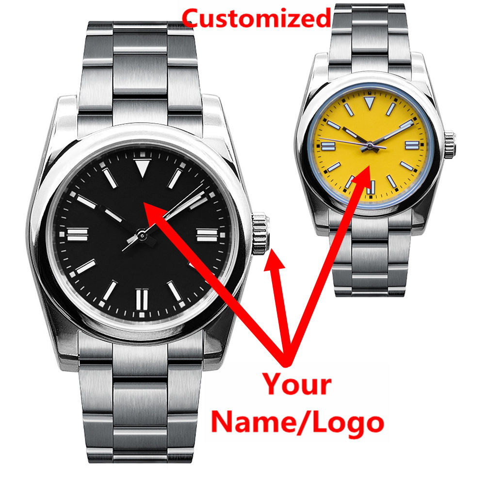 Men Accessories Jewellery - Zegarek męski z własnym logo, szafirowe