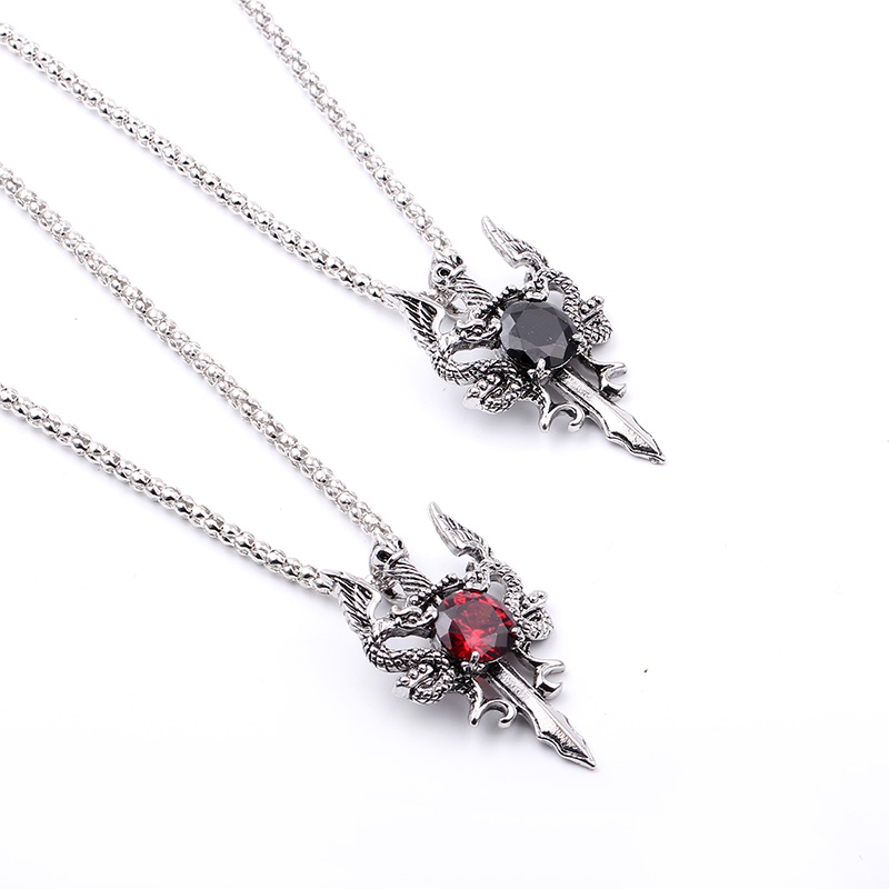 Naszyjnik Krzyż z Czarnym Kami – Men'S Accessories Jewelry recenzja i cena