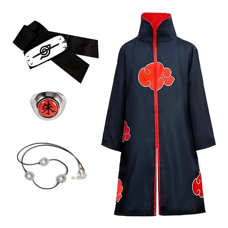 Męski strój cosplay Akatsuki z – Men Accessories Jewellery recenzja i cena